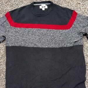 Joseph Abboud Men's Crewneck Sweater - Black, Gray, and Red